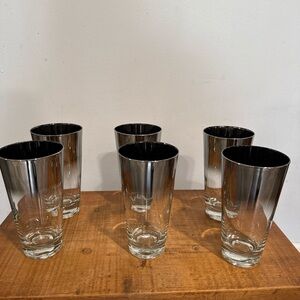 Vintage MCM Dorothy Thorpe Style Highball Glasses- Set of 6